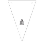 Sierpatronen in een opvallend zwart-wit vlaggetjes (Eerste vlag)