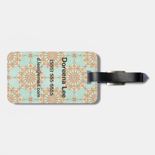 sierpatroon bagagelabel (Achterkant horizontaal)