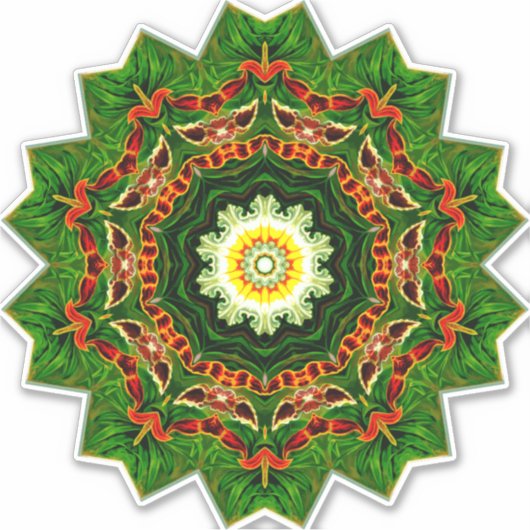 Sierpatroon, feestelijk ontwerp, sticker (Voorkant)