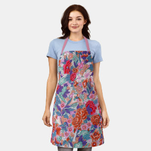 Sierpatroon in opvallende kleuren schort