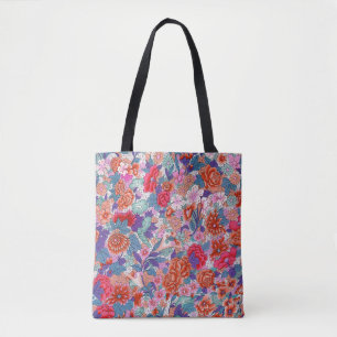 Sierpatroon in opvallende kleuren tote bag