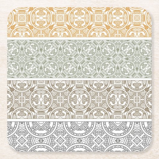 sierpatroon kartonnen onderzetters (Voorkant)