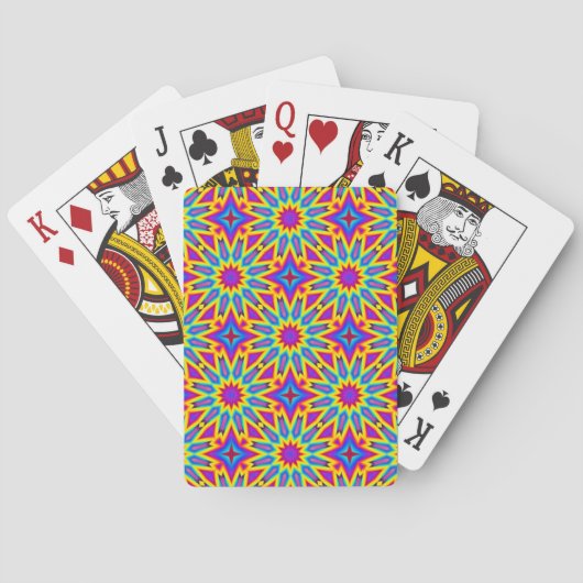 Sierpatroon, meerkleurig, pokerkaarten (Achterkant)