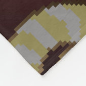 sierpatroon op rood, geel en b fleece deken (Hoek)