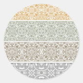 sierpatroon ronde sticker (Voorkant)