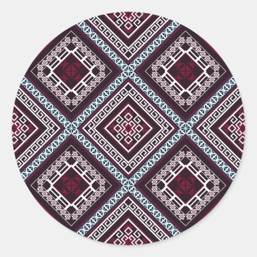 Sierpatroon Ronde Sticker (Voorkant)