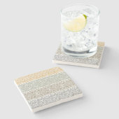sierpatroon stenen onderzetter (Zijkant)