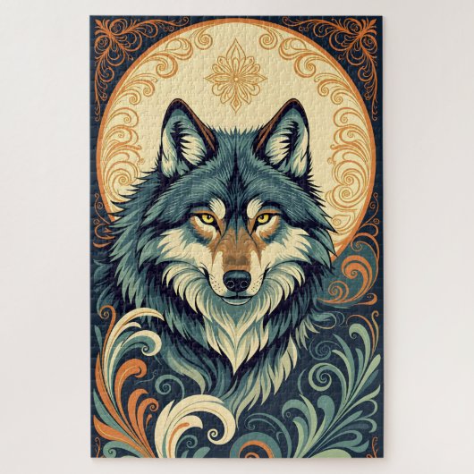 sierpatroon wolf legpuzzel (Verticaal)