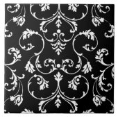 Sierpatroon zwart-wit tegeltje (Voorkant)