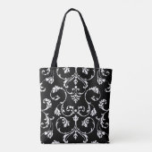 Sierpatroon zwart-wit tote bag (Achterkant)