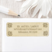 Sierperkament etiket (Insitu)