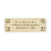 Sierperkament  etiket (Voorkant)