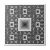 Sierpiński Carpet fractal Tegeltje (Voorkant)