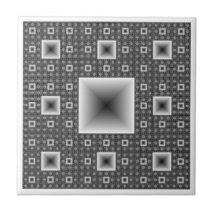 Sierpiński Carpet fractal Tegeltje