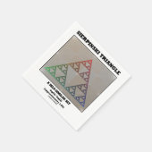 Sierpiński-driehoek (fractale zelfgelijkende verza servetten (Hoek)