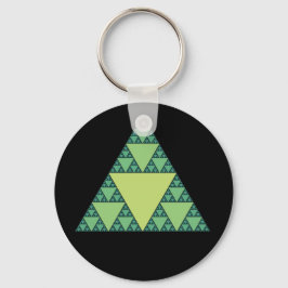 Sierpinski-driehoek in schaduwen van de Groene Sleutelhanger