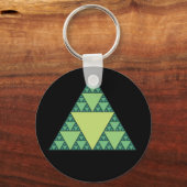 Sierpinski-driehoek in schaduwen van de Groene Sleutelhanger (Voorkant)
