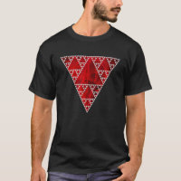 Sierpinski Driehoek Rode Vlam Moderne Geometrie Pa