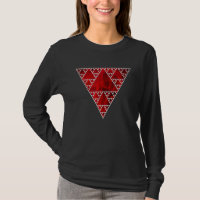 Sierpinski Driehoek Rode Vlam Moderne Geometrie Pa