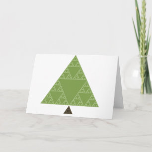 Sierpinski driehoekboom feestdagen kaart