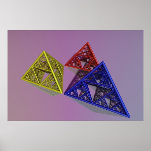 Sierpinski Pyriamids Poster (Voorkant)