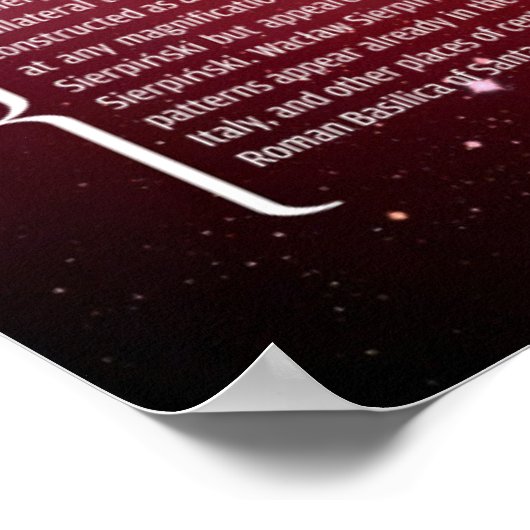 Sierpinski Triangle Poster (Hoek)