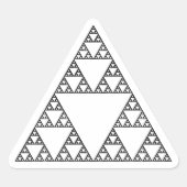 Sierpinski Triangle Sticker (Voorkant)