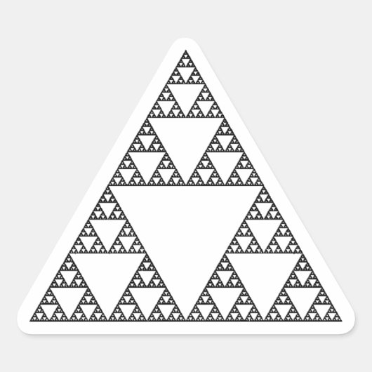 Sierpinski Triangle Sticker (Voorkant)