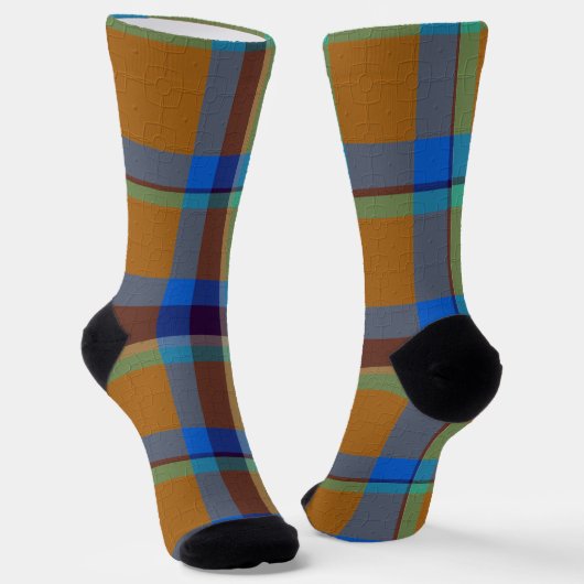Sierplaid Sokken (Gebogen)