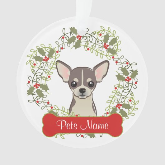 sierplant Chihuahua Ornament (voorkant)