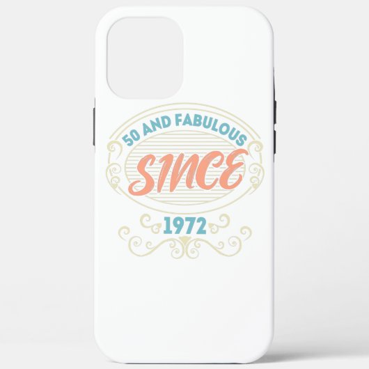  sierplanten 50 en Fabulous sinds 1972 Case-Mate iPhone Case (Achterkant)