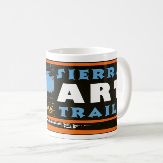 Sierra Art Trails met logo mok (Voorkant rechts)