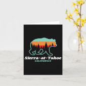 Sierra-at-tahoe Skiën Snowboarden California Bea Kaart (Gele Bloem)