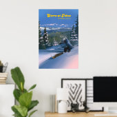 Sierra at Tahoe Skigebied Reisposter Poster (Thuiskantoor)
