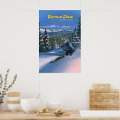 Sierra at Tahoe Skigebied Reisposter Poster (Keuken)