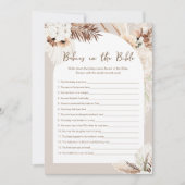 SIERRA baby's in het Bijbel Baby shower spel Kaart (Voorkant)