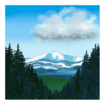 Sierra Blanca in de winter, New Mexico Landschap