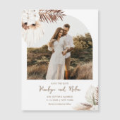 SIERRA Bohemian Arch Foto Save The Date Magnet (Voorkant)
