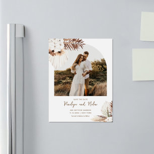 SIERRA Bohemian Arch Foto Save The Date Magnet
