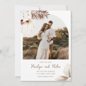 SIERRA Bohemian Arch Photo Save the Date Kaart (Voorkant)