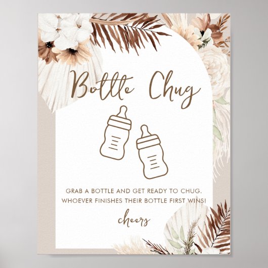 SIERRA Bohemian Bottle Baby shower Spel Poster (Voorkant)