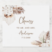 SIERRA Bohemian bruiloft gunst Bier Etiket (Enkel label)