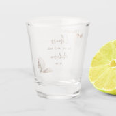 SIERRA Bohemian bruiloft gunst Shot Glas (Achterkant)