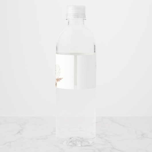 SIERRA Bohemian bruiloft gunst Waterfles Etiket (Achterkant)