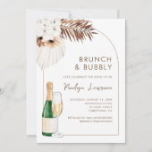 SIERRA Bohemian Brunch en Bubbly Vrijgezellenfeest Kaart (Voorkant)