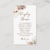 SIERRA Bohemian Display Douche Kaart (Voorkant)