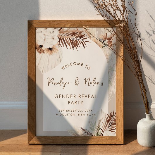 SIERRA Bohemian Geslacht onthullen Welkomstbord Po Poster