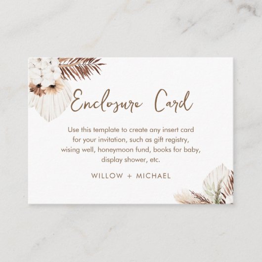 SIERRA Bohemian Pampas Enclosure Kaart (Voorkant)