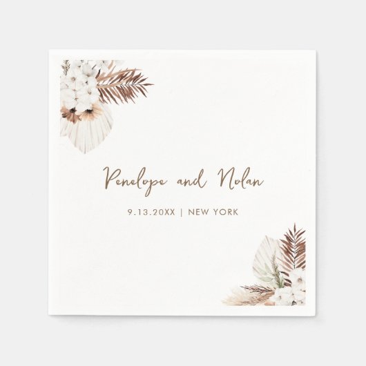 SIERRA Bohemian Pampas Enclosure Kaart Servet (Voorkant)