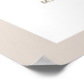 SIERRA Bohemian Verjaardag Welkom Poster Teken (Hoek)